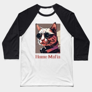 Mafia cat Baseball T-Shirt